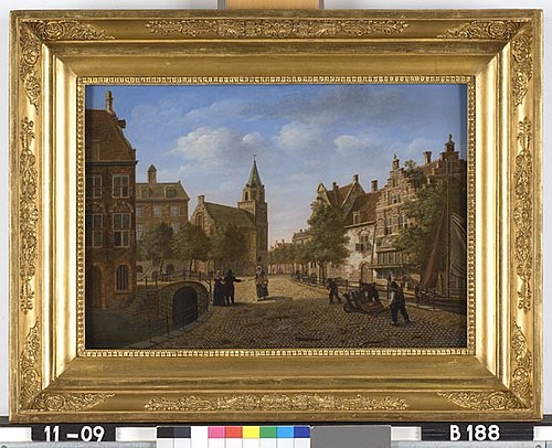 Hollands stadsgezicht, 1805, Johannes Schoenmakers