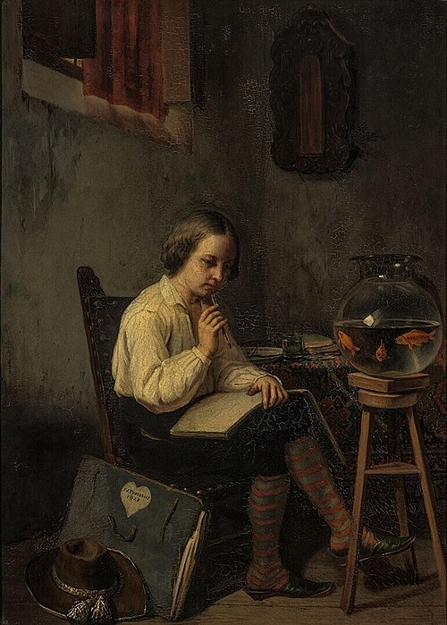 The Little Cartoonist, 1848, Pierre Joseph Toussaint