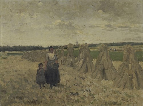 Sheaves of corn, 1894, Hendrik Valkenburg