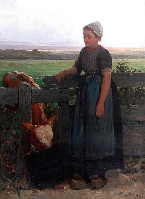 A Peasant Girl, , Hendrik Valkenburg