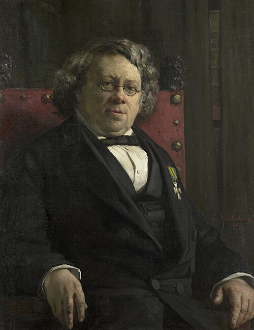 Pieter Harme Witkamp (1816-92). Geschiedschrijver en aardrijkskundige, 1883, Hendrik Valkenburg