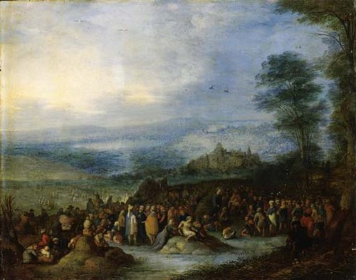 Christ preaching to the Multitude, 1706, Joseph van Bredael