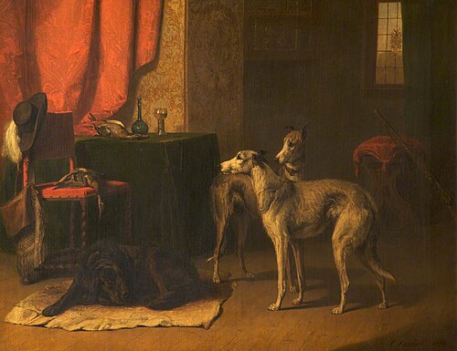 Deerhounds and Dead Game, 1851, Conradijn Cunaeus