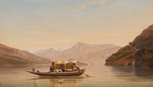 Het meer van Como, 1846, Pierre Louis Dubourcq