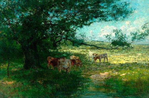 In the Meadows, Evening, , William Charles Estall