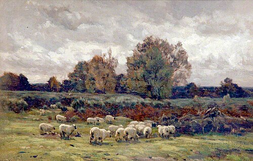 Landscape with Sheep, , William Charles Estall