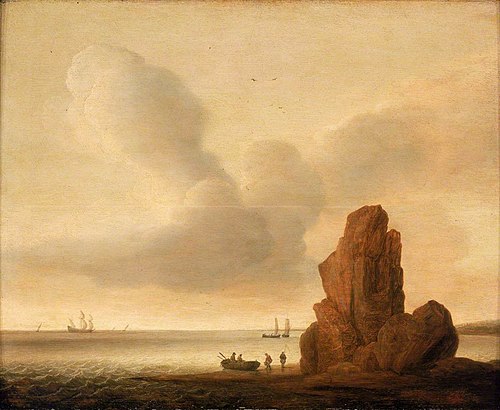 A Rock in a Calm Sea, 1663, Jacob de Gruyter