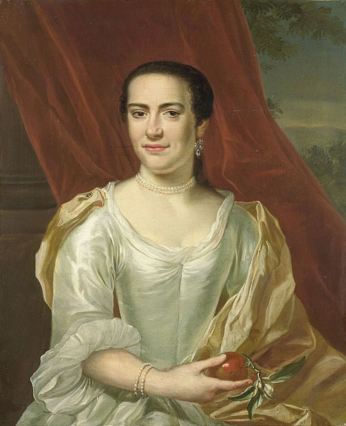 Portrait of Margaretha Leuveling, Wife of Justus Tjeenk, 1756, Herman Frederik van Hengel