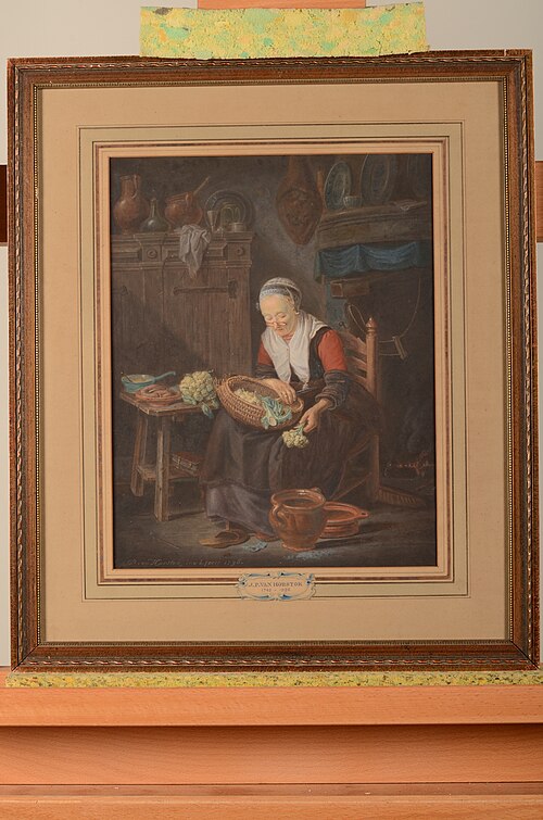 Interieur van een keuken, 1798, Johannes Petrus van Horstok