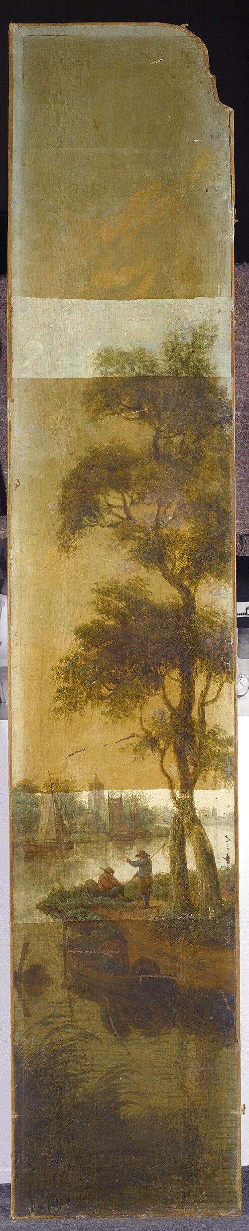 Oeverlandschap, , Johannes Petrus van Horstok