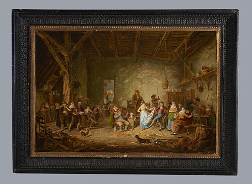 Boerenbruiloft in Noord-Holland, 1809, 1809, Johannes Petrus van Horstok