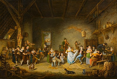 North Holland farmer's wedding, 1809, Johannes Petrus van Horstok