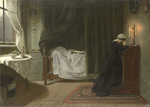Prayer for the Deceased, 1864, Diederik Franciscus Jamin