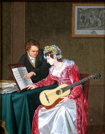 The Music Lesson, 1825, Jan Lodewijk Jonxis