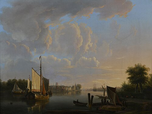 Gezicht op Dordrecht, , Willem de Klerk
