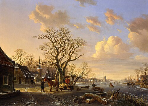 Winterlandschap, , Willem de Klerk