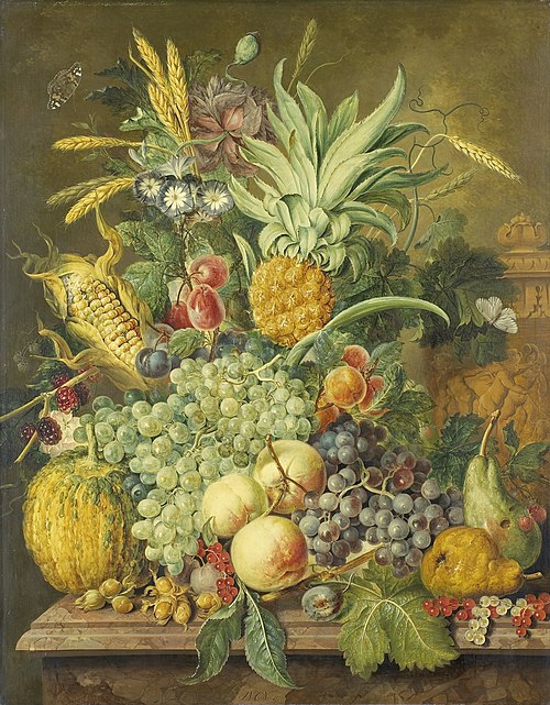 Nature morte aux fruits, 1808, Jacobus Linthorst