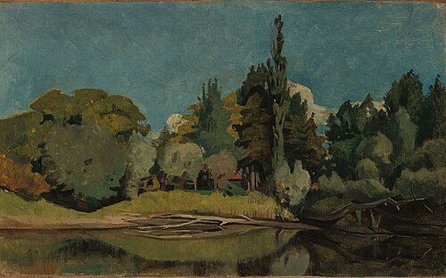 Landscape with Trees along the Water, 1880, Piet Meiners