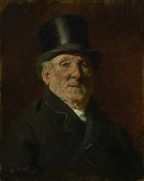 Old man, 1883, Louis Mettling