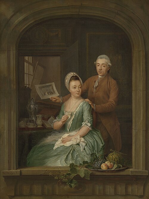 Portrait of Robert Muys and his Wife Maria Nozeman, 1778, Nicolaes Muys