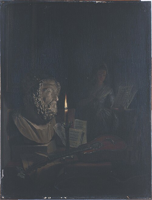 Allégorie de la Musique et de la Poésie, 1785, Nicolaes Muys