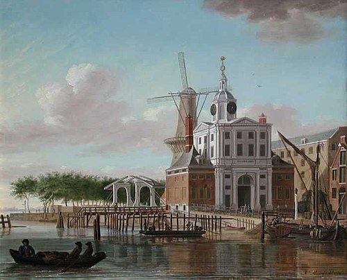 View of the Wester Nieuwehoofdpoort of Rotterdam, 1775, Nicolaes Muys