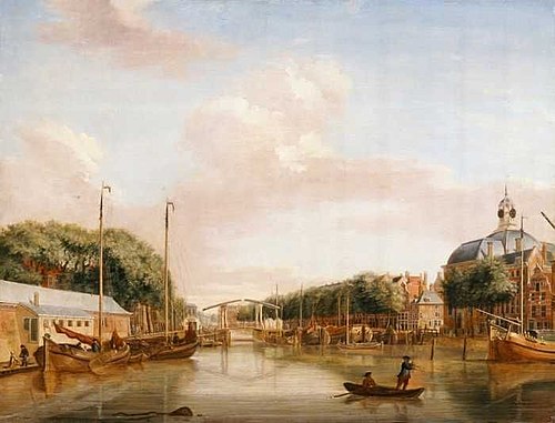 New Fish Market on the Blaak, Rotterdam, 1772, Nicolaes Muys