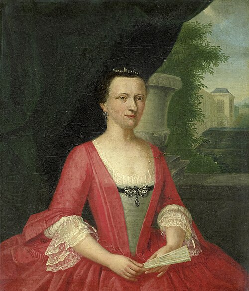 Portrait of Jacoba Maria van Bueren gezegd van Regteren, Wife of Johan Willem Parker, 1746, Jacob Jan Nachenius