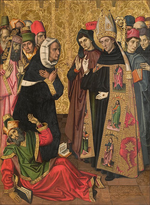 Saint Augustine Disputing with the Heretics, 1470, Pablo Vergós