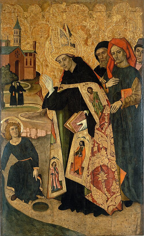 Saint Augustine Meditates on the Trinity when the Child Jesus Appears before him, 1470, Pablo Vergós