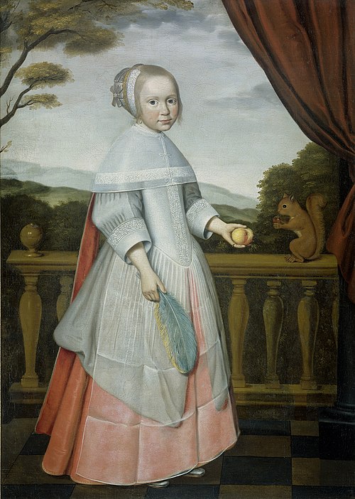 Portrait of Elisabeth van Oostern (1660–1714) as a child, 1663, Willem Jansz. Ploy