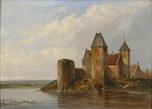 The Castle Radboud in Medemblik, 1837, John Farncombe Sanders