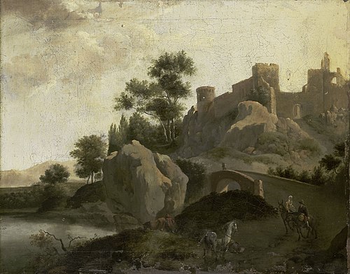 Italian Landscape, 1700, J.G. Schieblius