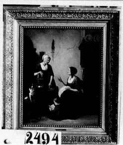 Vrouw met dienstmaagd, 1806, Johannes Christiaan Janson