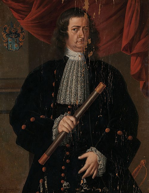 Portrait of Christoffel van Swoll (Swol, Zwol), Governor-General of the Dutch East Indies, 1713, Hendrik van den Bosch