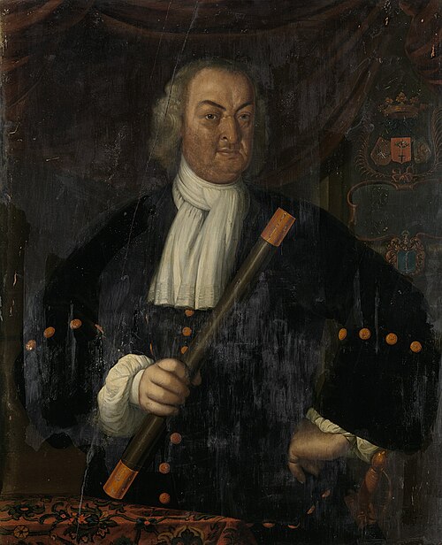 Portrait of Hendrik Swaardecroon (Hendrick Zwaardecroon), Governor General of the Dutch East Indies, 1723, Hendrik van den Bosch