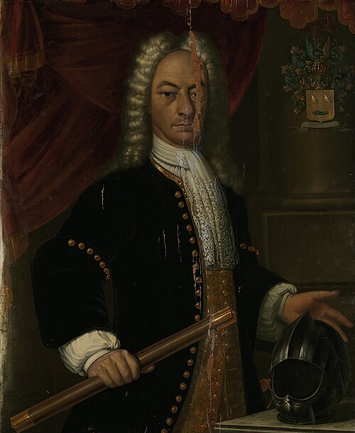 Portrait of Diederik van Durven, Governor-General of the Dutch East Indies, 1732, Hendrik van den Bosch