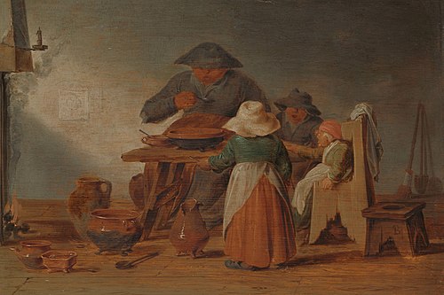 Peasant meal, 1650, Jan Jansz. Buesem