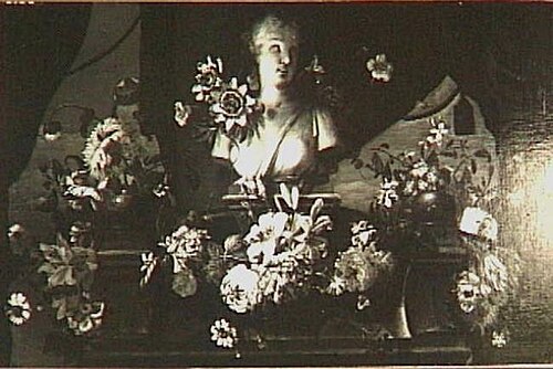 A Bust of Flora (?) with a Garland, 1729, Pieter Hardimé