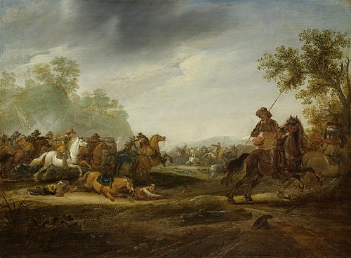 Cavalry Skirmish, 1650, A. van Hoef