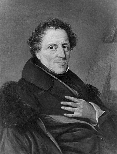 Portrait of de schilder J.H. Verheyen (1778-1846), 1830, Jan Kieft