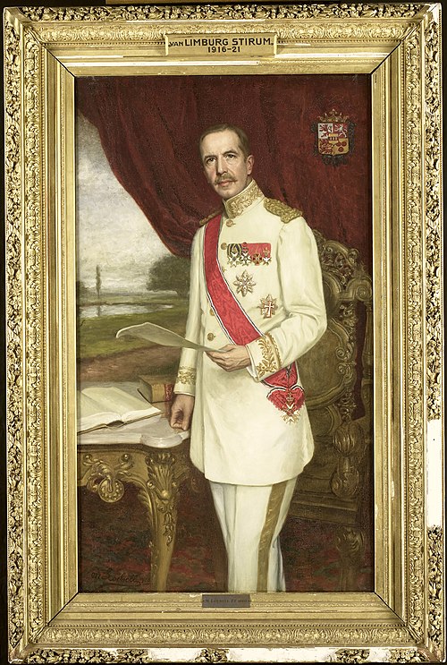 Johan Paul Graaf van Limburg Stirum (1873-1948). Gouverneur-generaal (1916-21), 1920, Mina Loebell