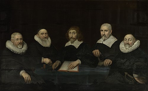 The regents of the Tuchthuis (house of correction) in Middelburg, 1643, 1643, Allaert van Loeninga