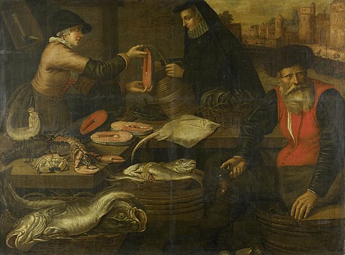 Fishmongers, 1617, Jacob van Nieulandt