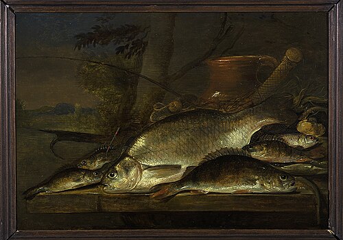 Visstilleven, 1637, Pieter de Putter