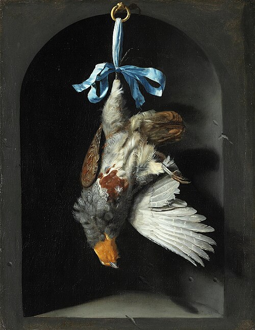 Stilleben mit Rebhuhn, 1670, Frans Sant-Acker