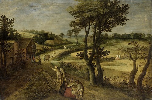 Landscape with Corn Fields, 1616, Jacob Savery