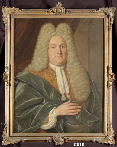 Portrait of Meynard Merens (1685-1757), 1724, Harmen Serin