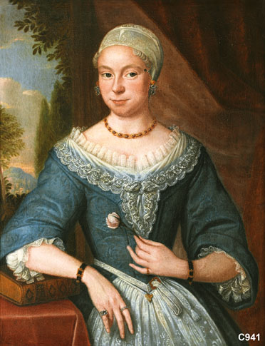 Maria de Veer (1681-1759). Tweede echtgenote van Meynard Merens, , Harmen Serin