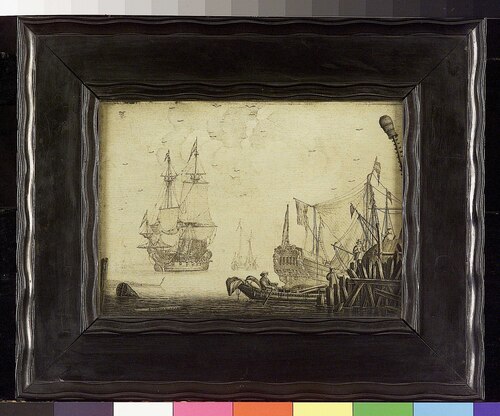 Shipping Off a Dutch Pier, 1652, Experiens Sillemans